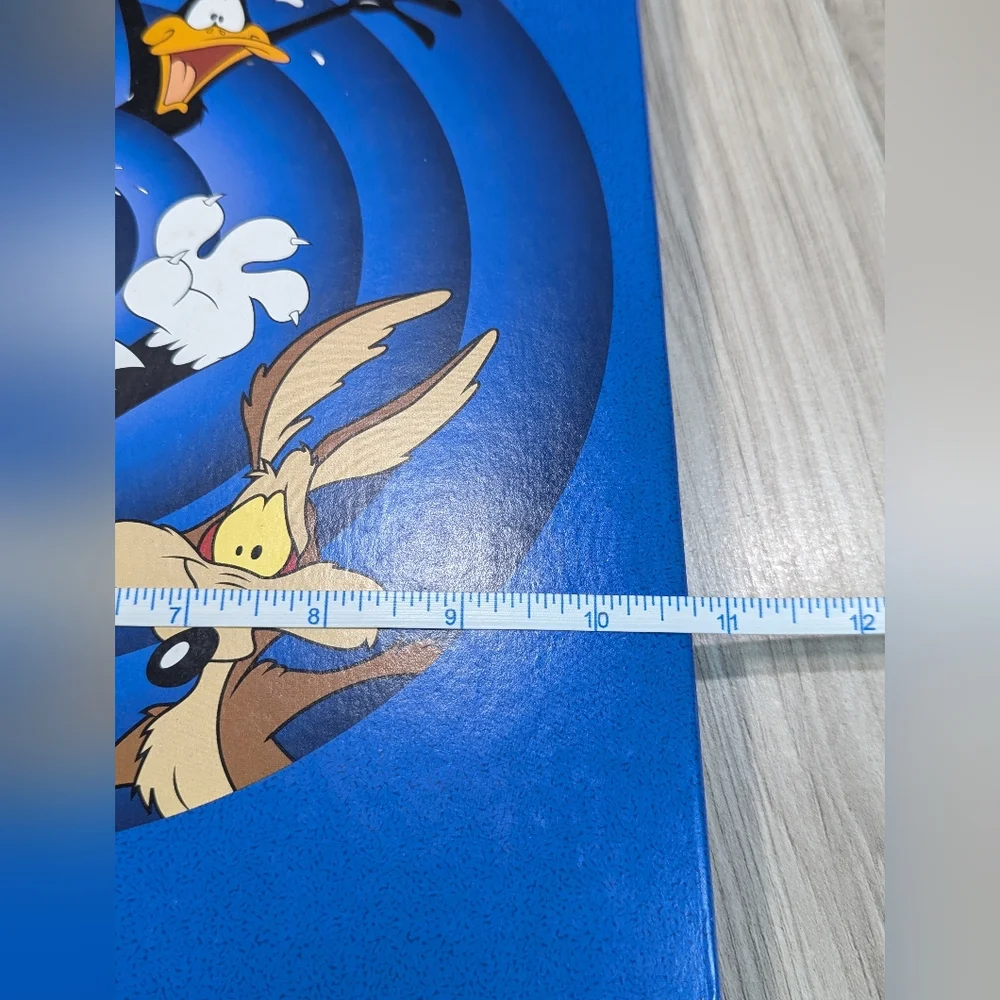 Vintage 97 Warner Bros. Looney Tunes Characters Blue Notebook 3 Ring Binder